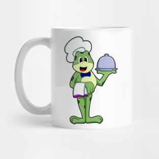 Frog as Chef with Serving plate & Chef's hat Mug